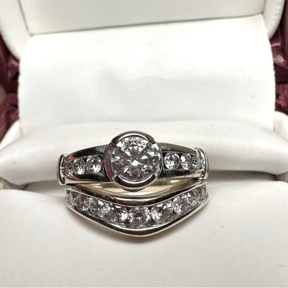 Diamond Bridal Set (Engagement and Wedding)